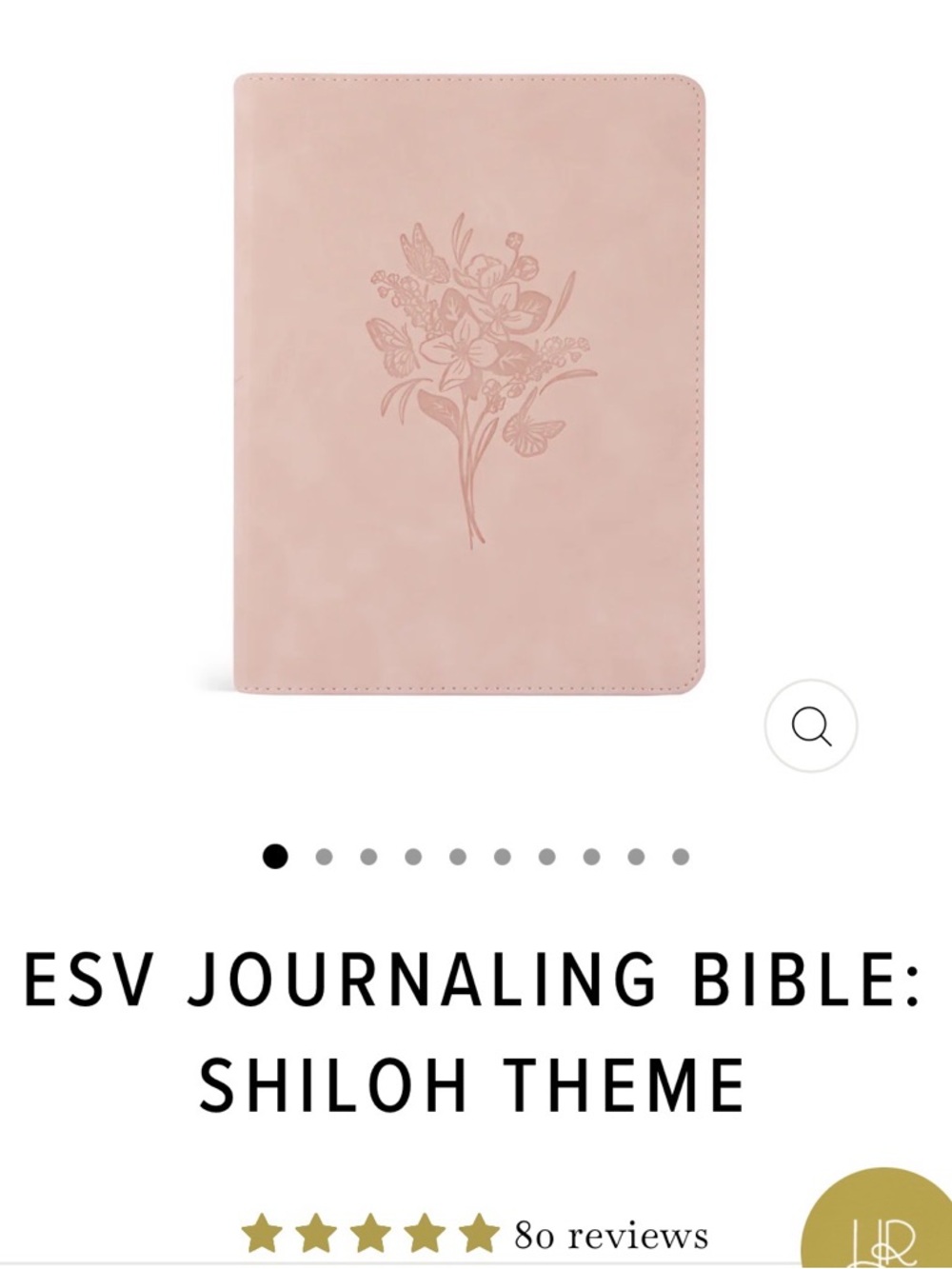 ESV Journaling Bible - Shiloh Theme, Pink